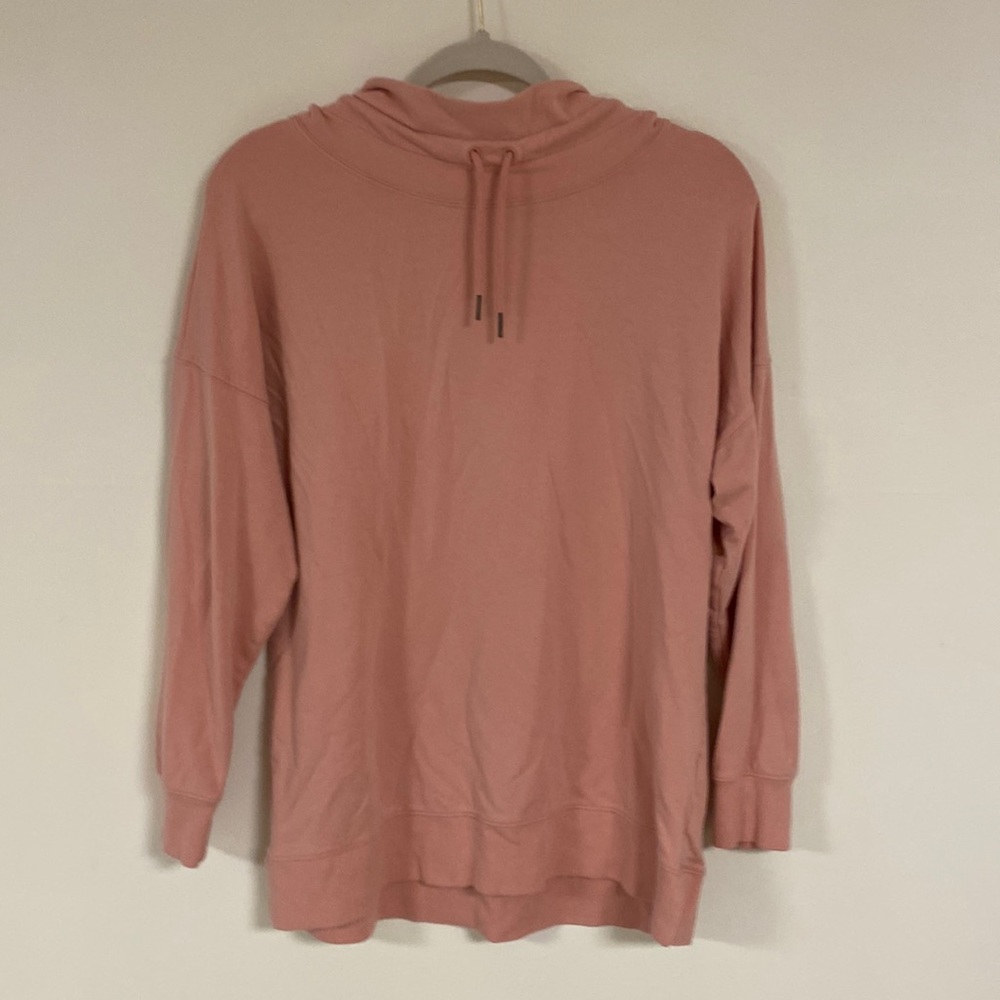 Mock Neck Peach Sweater